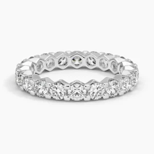 Elara Set Eternity Lab Diamond Ring White Gold