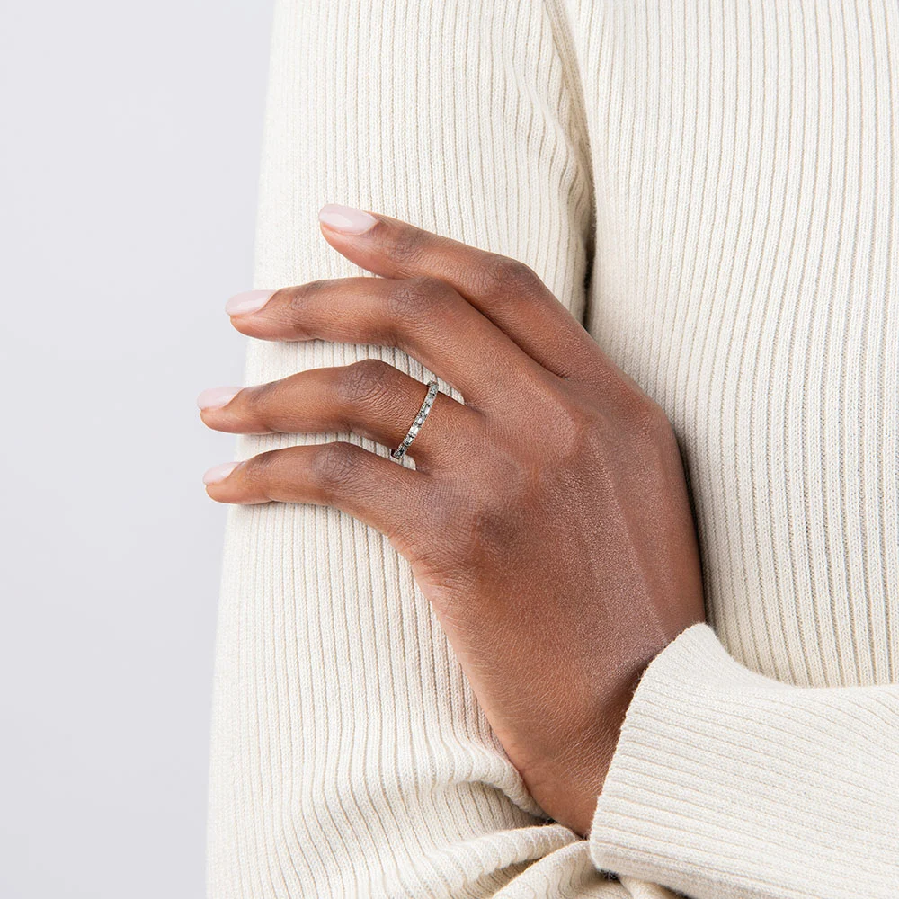 Aria Baguette Lab Diamond Ring - Image 3