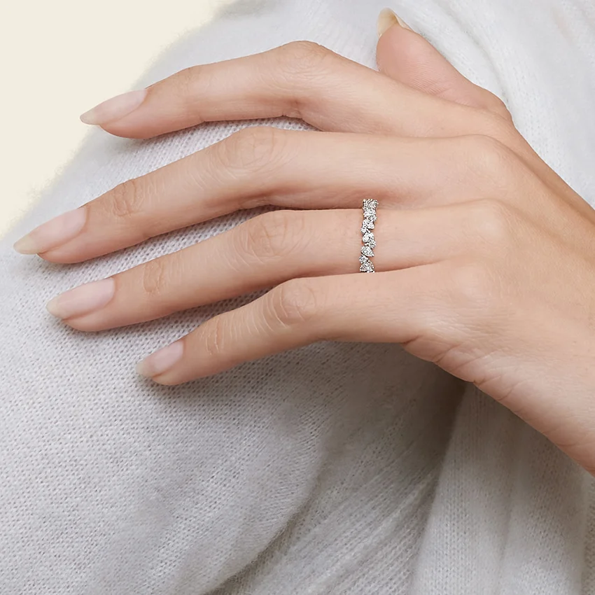 Leocadia Half Coverage Lab Diamond Ring - Image 3