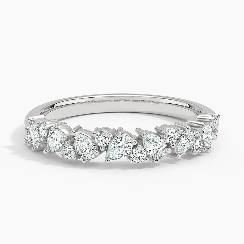 Leocadia Half Coverage Lab Diamond Ring