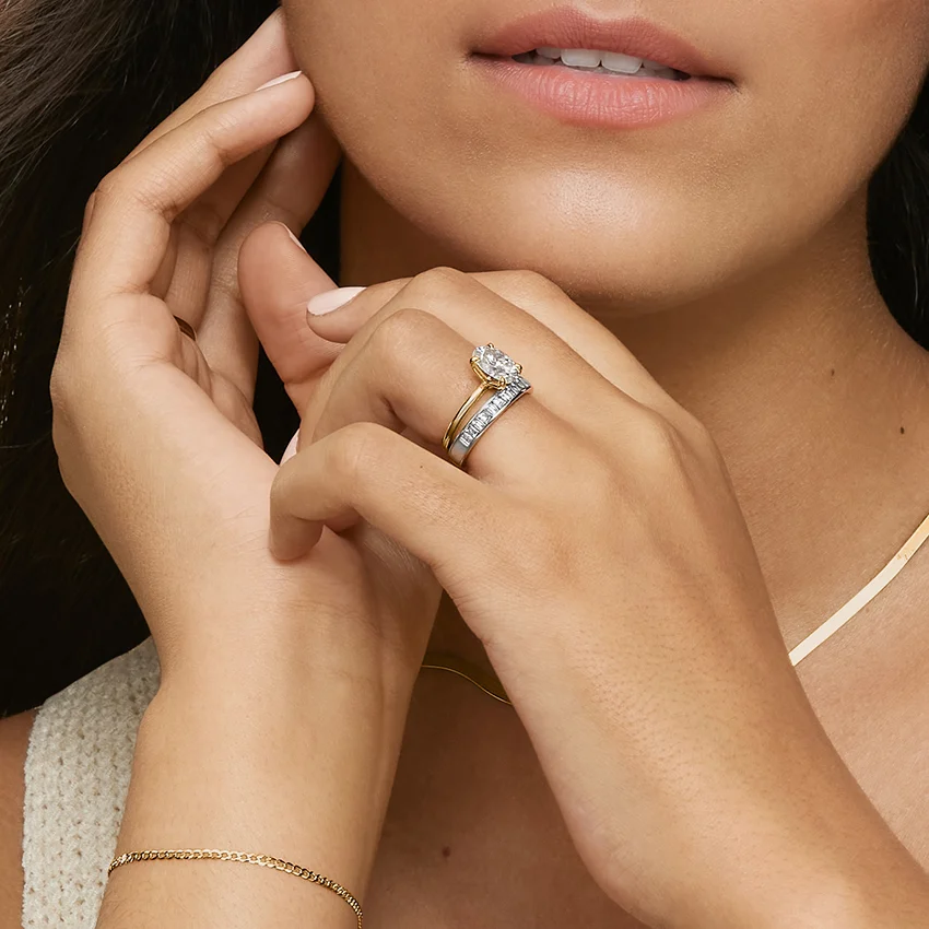Aurora Set Baguette Lab Diamond Ring - Image 4