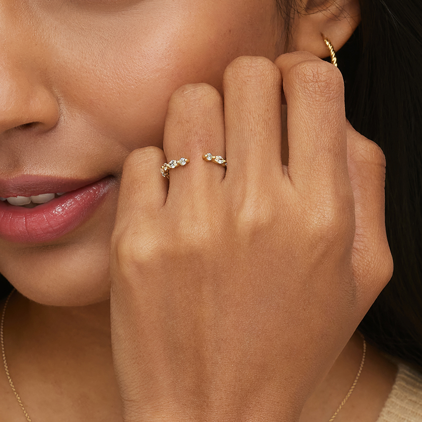 Elia Lab Diamond Open Ring - Image 2