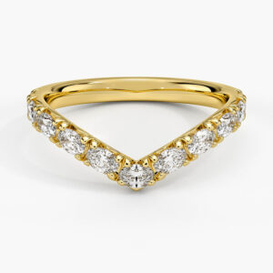 Etta Contour Oval Lab Diamond Ring