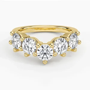 Maude Contoured Lab Diamond Ring Gold