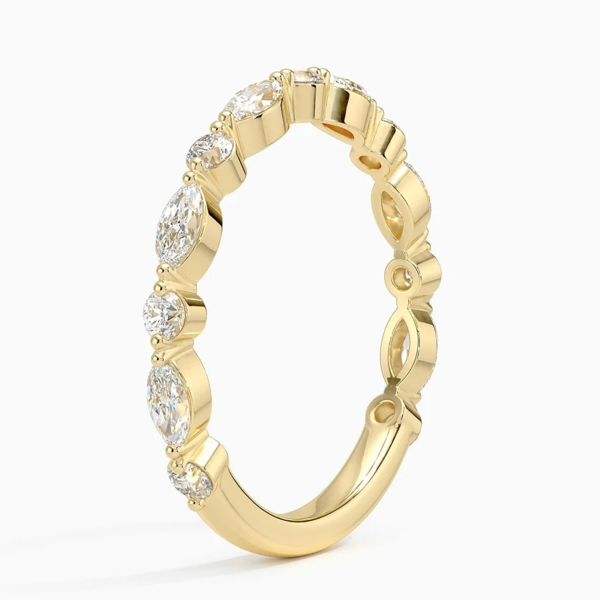 Dovie Three Quarter Coverage Lab Diamond Ring - Image 2