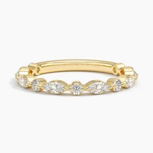 Dovie Three Quarter Coverage Lab Diamond Ring
