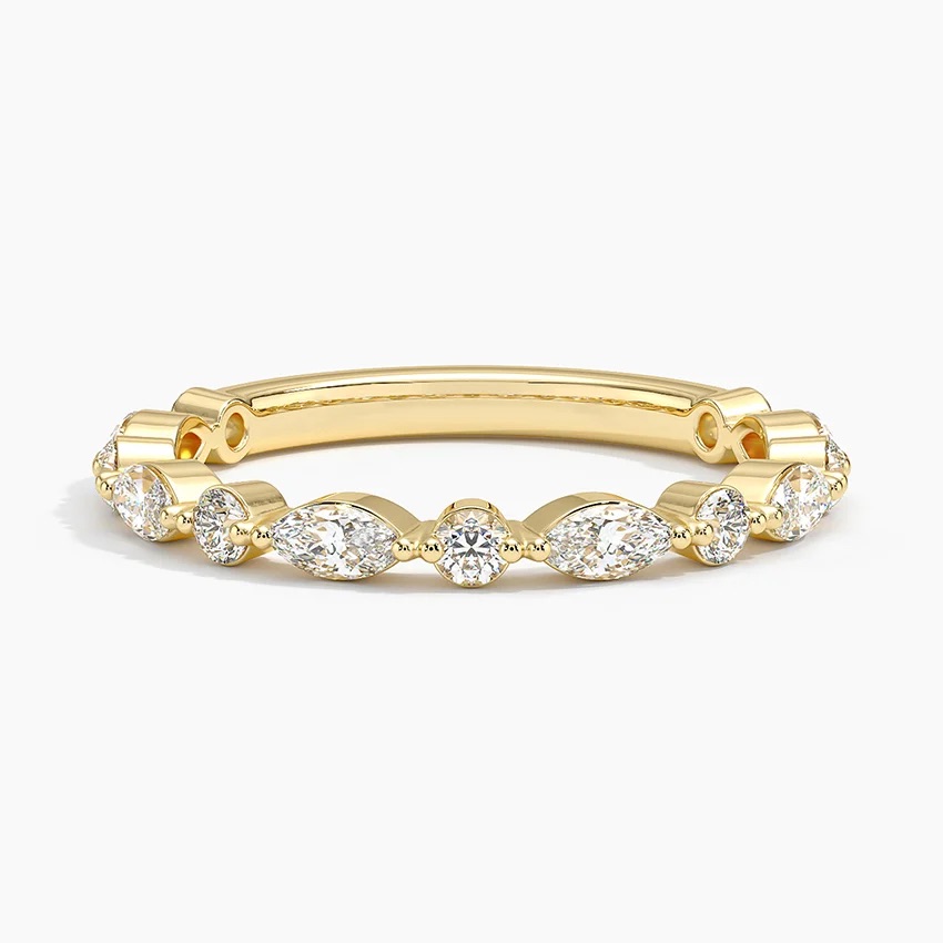 Dovie Three Quarter Coverage Lab Diamond Ring