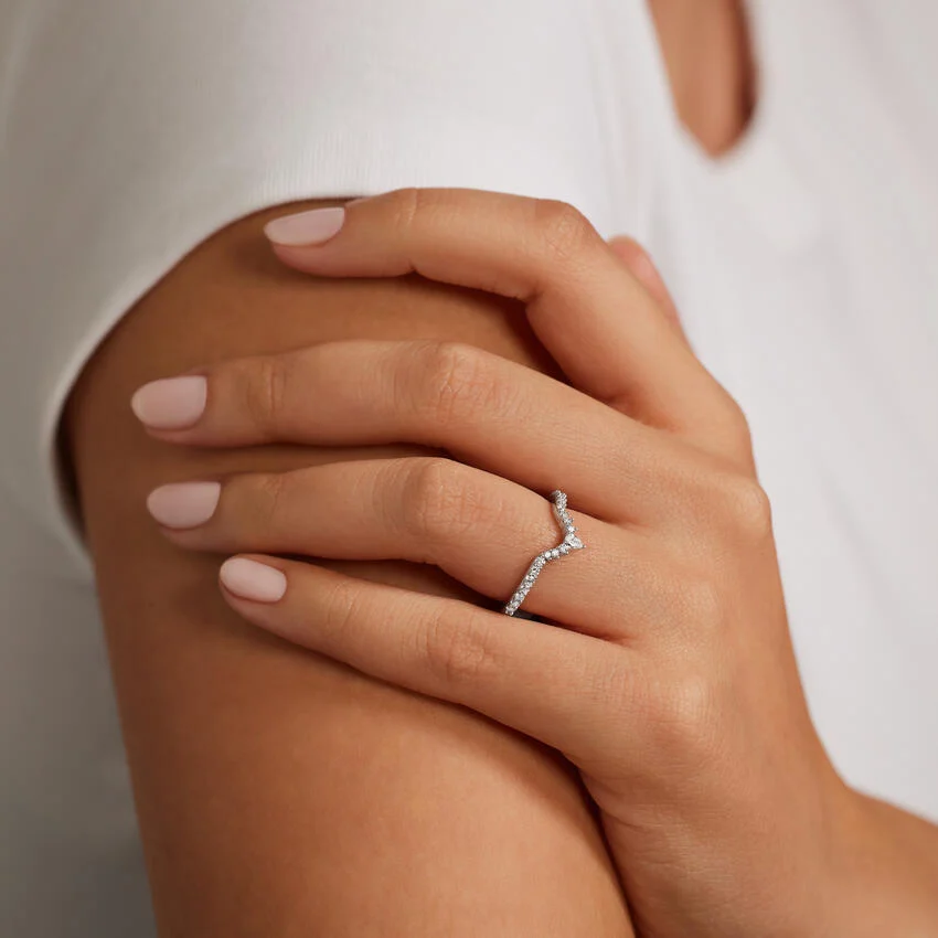 Dorothea Lunette Lab Diamond Ring - Image 3