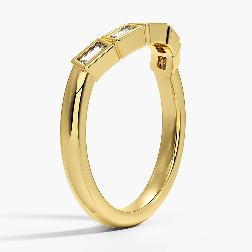 Reverie Contour Baguette Lab Diamond Ring - Image 3