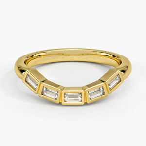 Reverie Contour Baguette Lab Diamond Ring