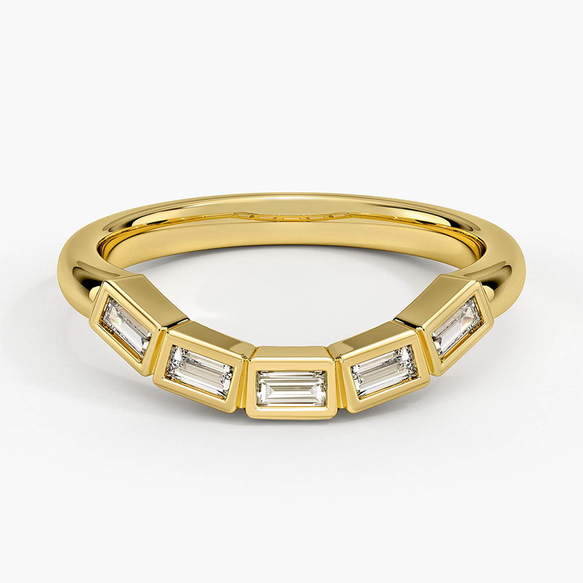 Reverie Contour Baguette Lab Diamond Ring