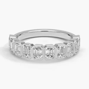 Alouette Emerald Cut Lab Diamond Ring Gold
