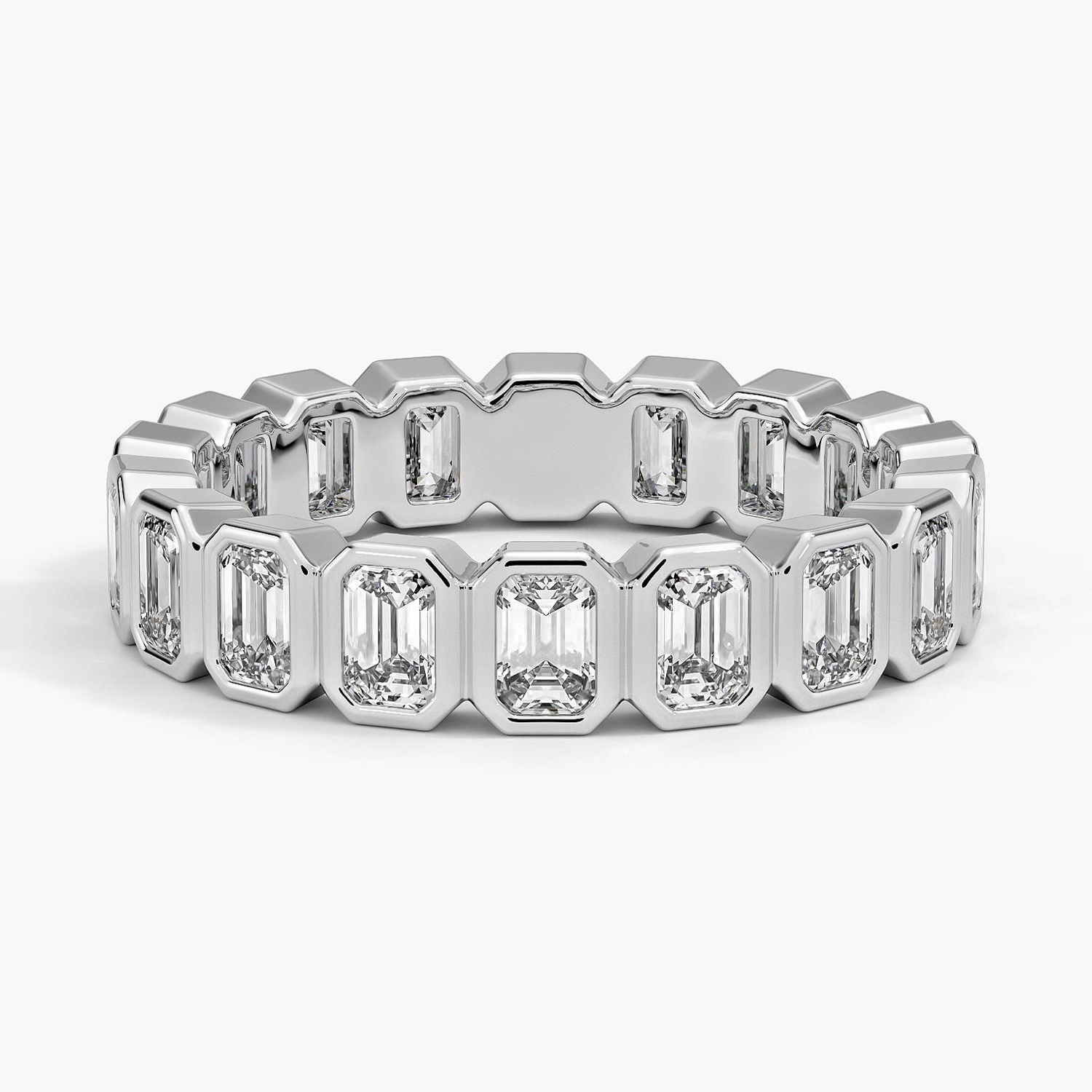 Soreia Emerald Cut Eternity Lab Diamond Ring