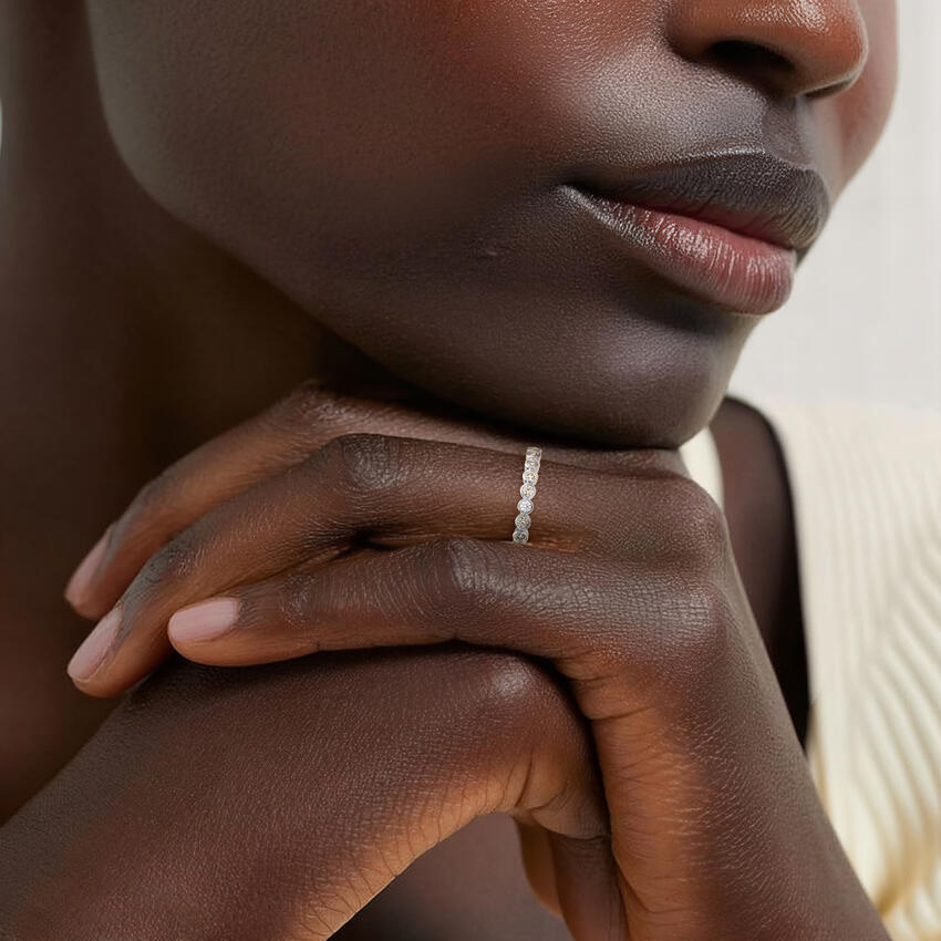 Zuleika Round Eternity Lab Diamond Ring - Image 5