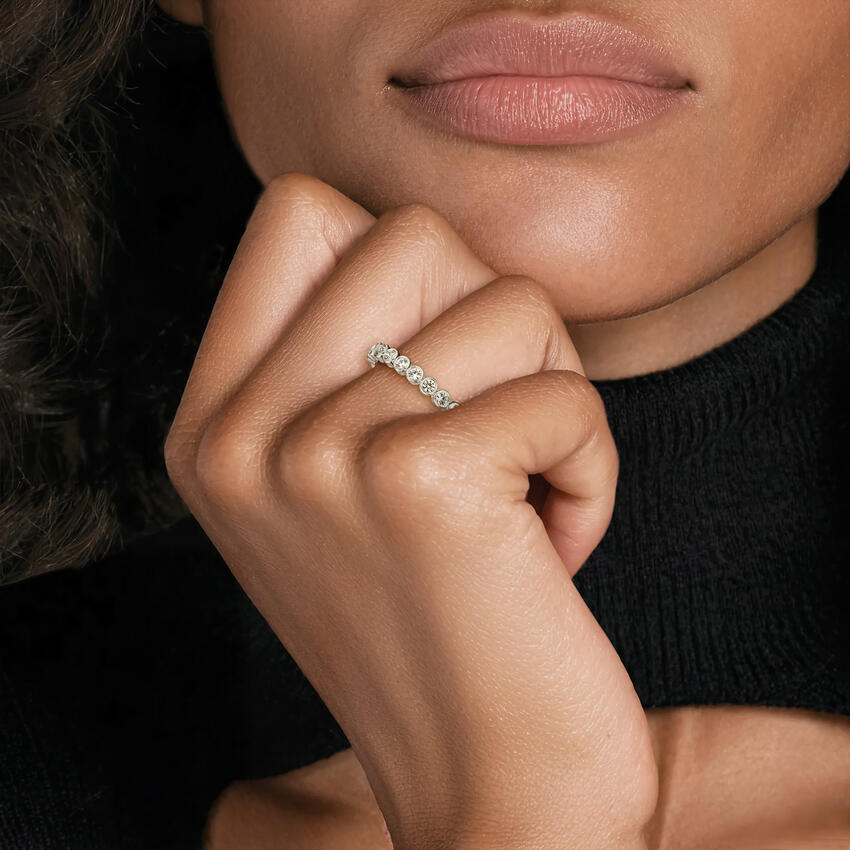 Zuleika Round Eternity Lab Diamond Ring - Image 2