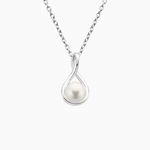 Pearl Twist Pendant (6mm) in Silver