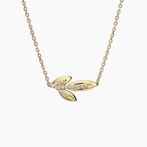 Jane Goodall Olive Branch Lab-Grown Diamond Pendant