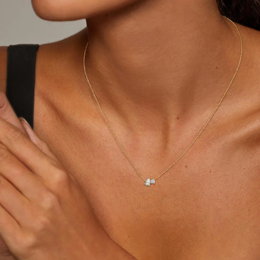 Toi et Moi Necklace (1/8 ct. tw.) - Image 4