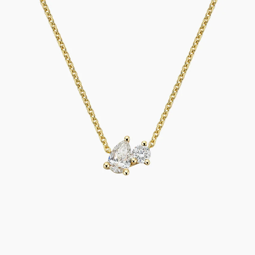 Toi et Moi Necklace (1/8 ct. tw.)