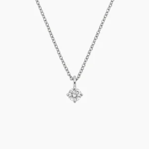 Perfect Compass Point Round Lab-Grown Diamond Solitaire Pendant (1/4 ct. tw.)
