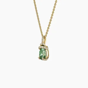 Pacific Green Lab-Grown Diamond Pavé Pendant (7/8 ct. tw.) in 18K Yellow Gold
