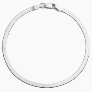 Dezi 7 in. Classic Herringbone Link Bracelet