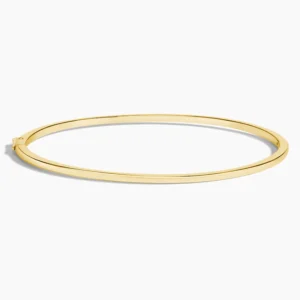 Whisper 6.5 in. Classic Bangle Bracelet in 14K Yellow Gold