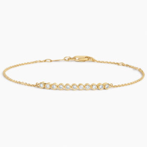 1/5 Coverage Petite Bezel Lab Diamond Tennis Bracelet