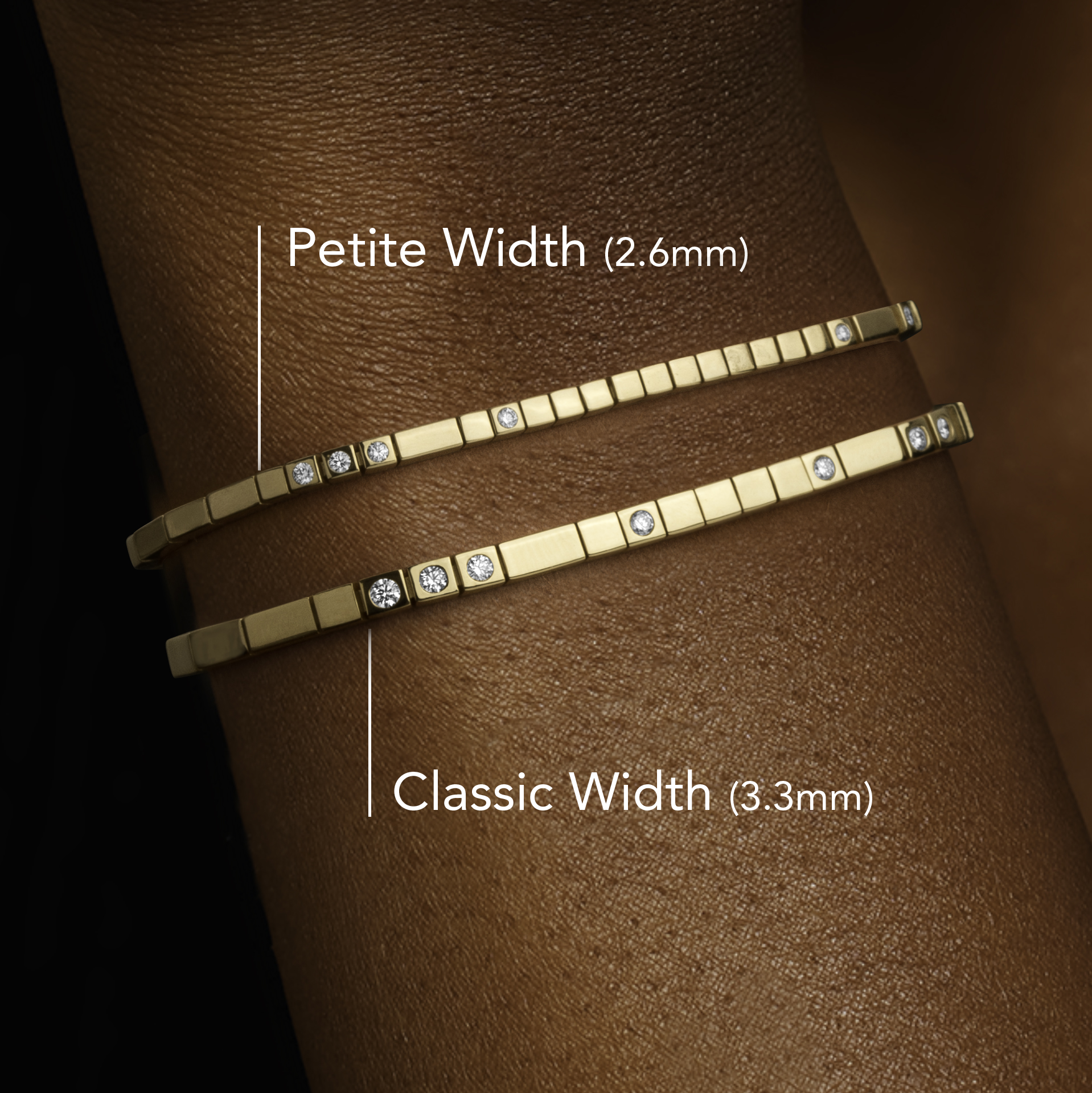 Petite Love Decoded Diamond Bracelet in 14K Yellow Gold - Image 2