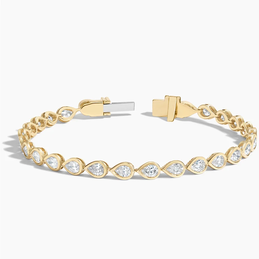 Lab Diamond Bezel Tennis Bracelet (3 1/3 ct. tw.) in 14K Yellow Gold