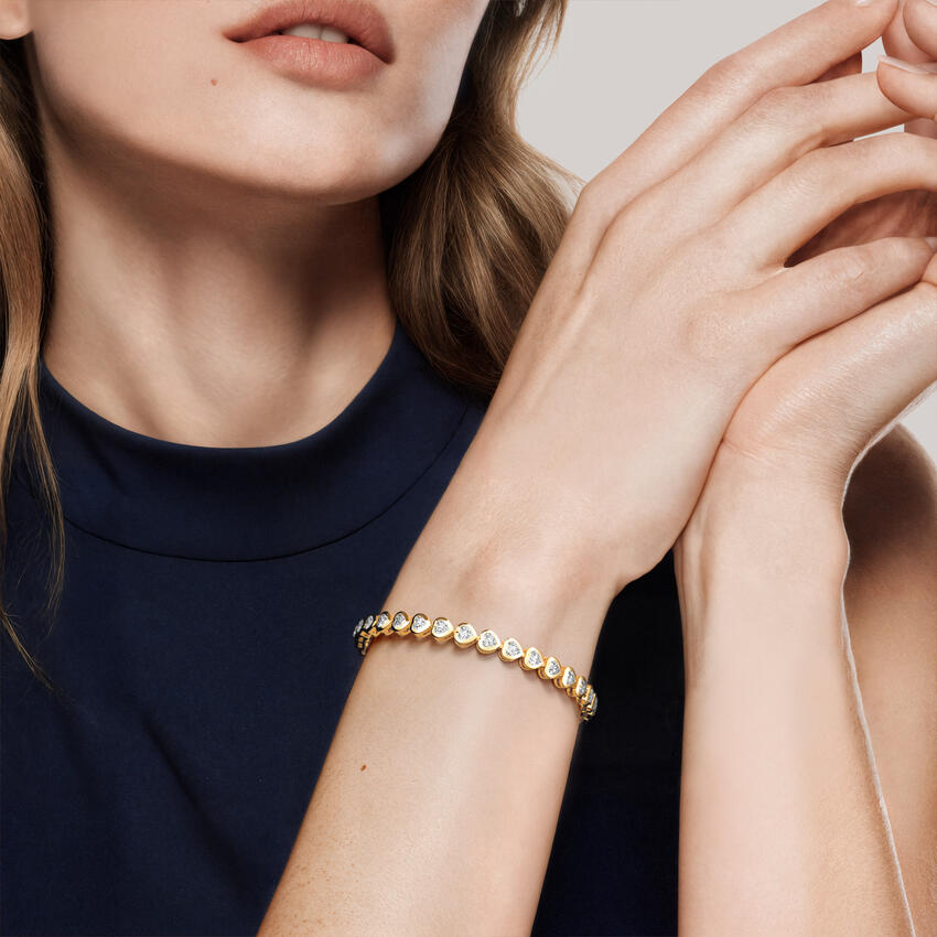 Lab Diamond Bezel Tennis Bracelet (3 1/3 ct. tw.) in 14K Yellow Gold - Image 5