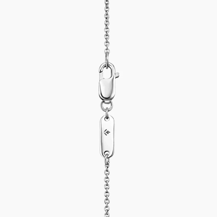 Diamond Bar Pendant in Silver - Image 2