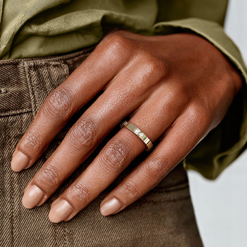 Love Code Diamond Ring (1/4 ct. tw.) in 14K Yellow Gold - Image 2