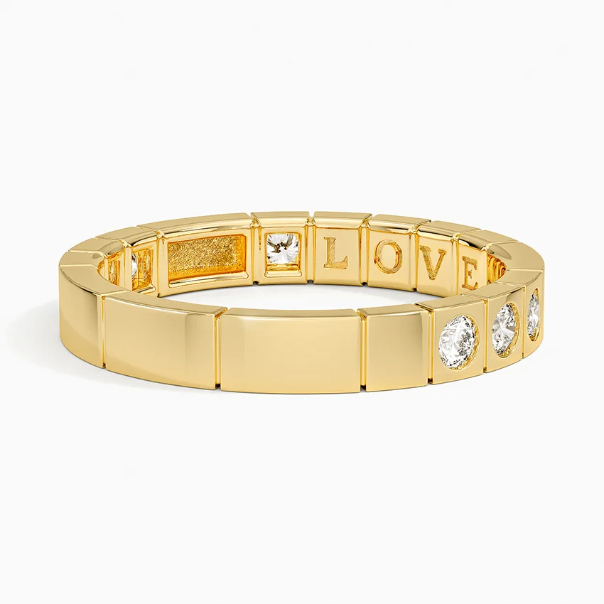 Love Code Diamond Ring (1/4 ct. tw.) in 14K Yellow Gold