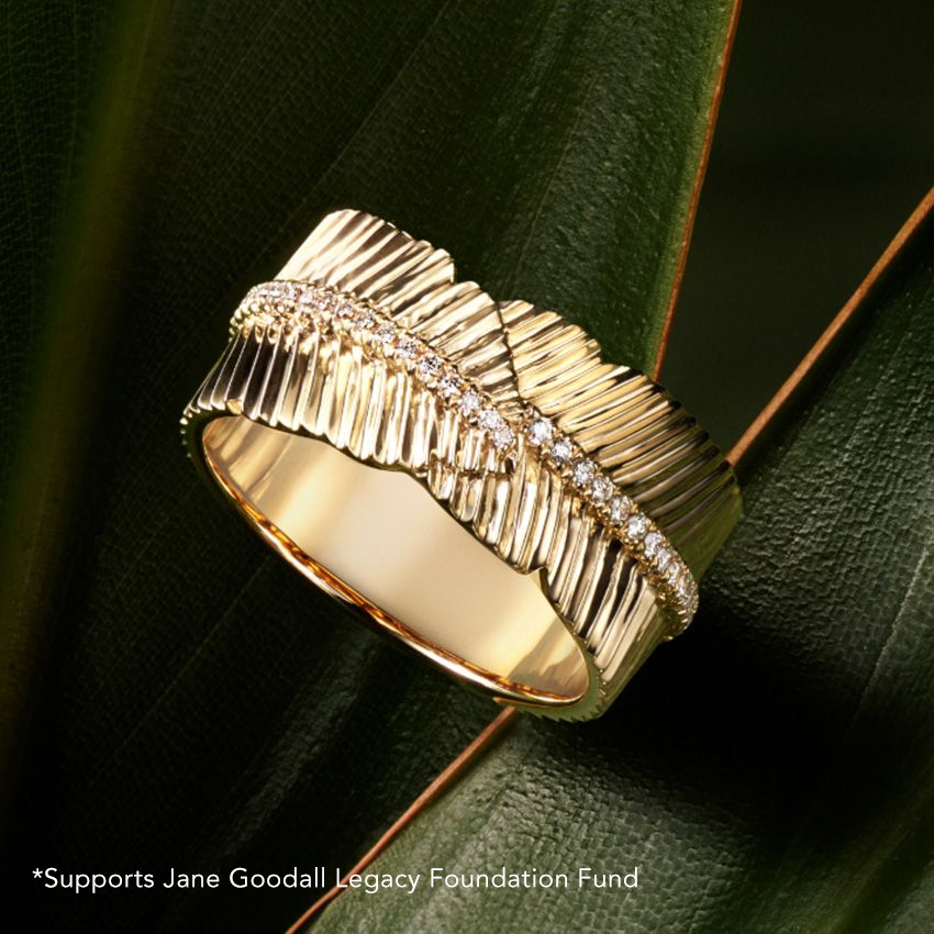Jane Goodall Leaf Brilliant Lab Diamond Ring (1/4 ct. tw.) - Image 3