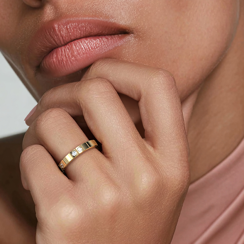 Love Decoded Brilliant Diamond Ring (1/4 ct. tw.) in 14K Yellow Gold - Image 4