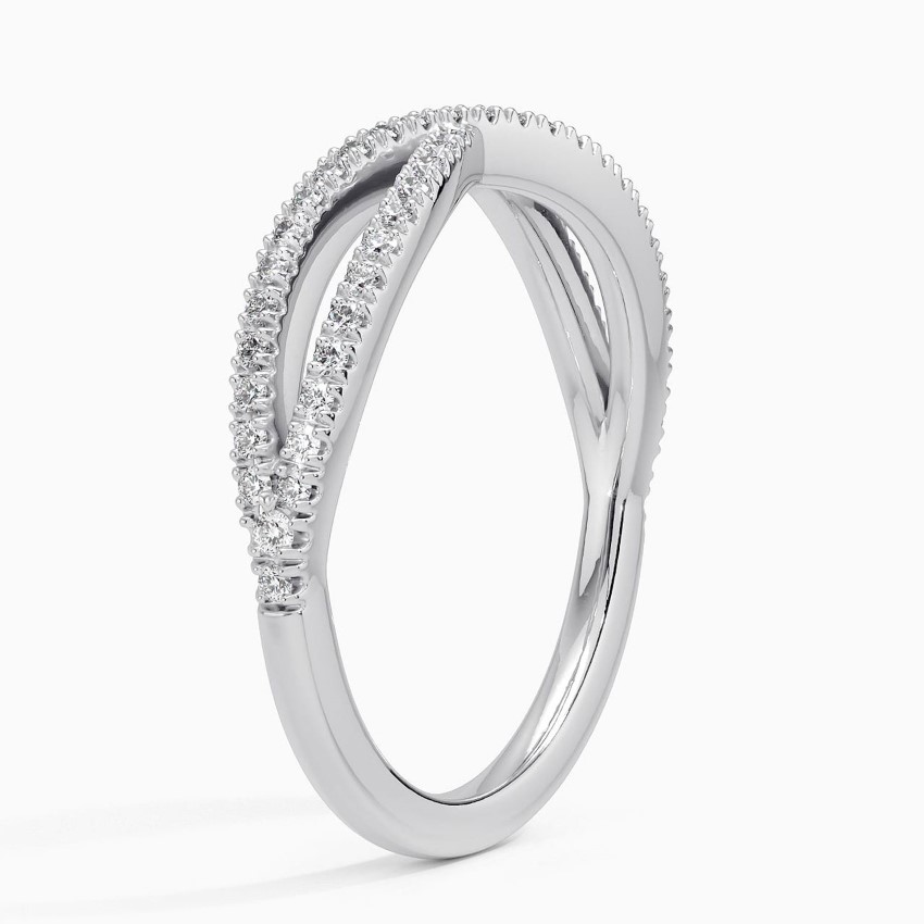 Entwined Diamond Ring (1/4 ct. tw.) in 18K White Gold - Image 2