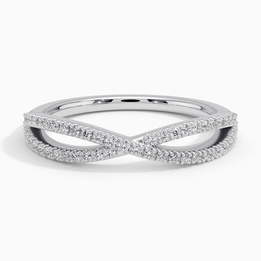 Entwined Diamond Ring (1/4 ct. tw.) in 18K White Gold