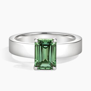 Peyton Pacific Green Emerald-Cut Lab Diamond Solitaire Ring (2 ct. tw.)