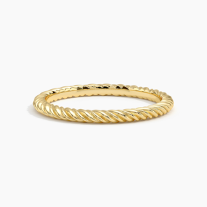 Rope Diamond Ring