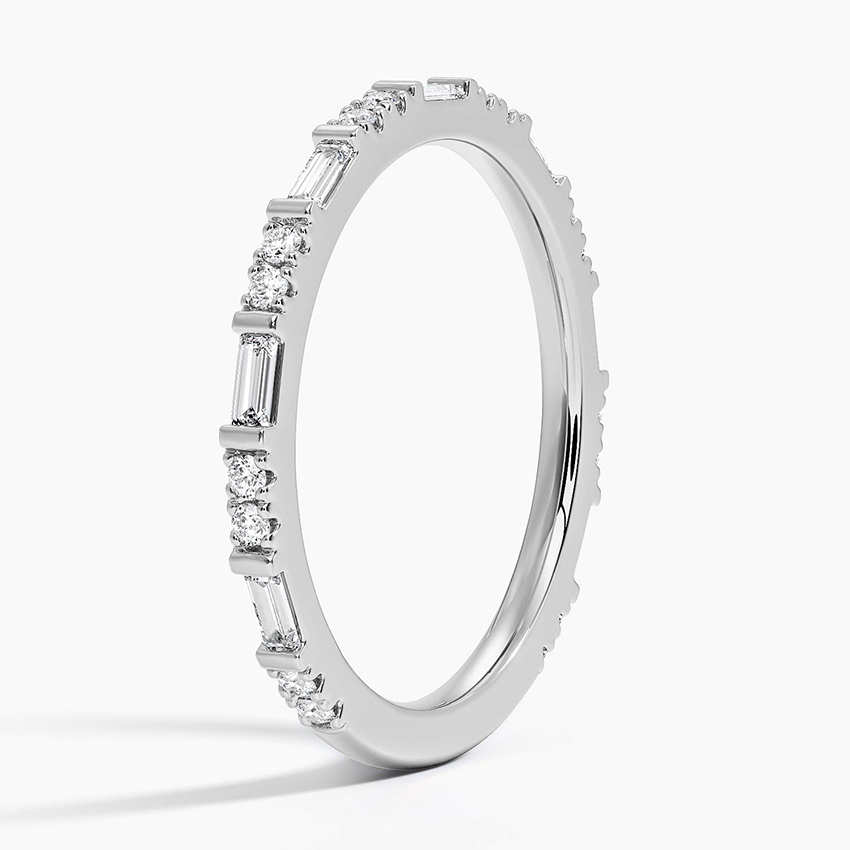Luz Baguette and Round Diamond Ring - Image 3