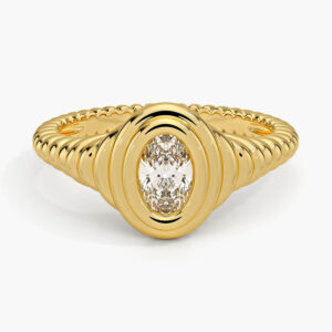 Vera Lab Diamond Signet Diamond Ring