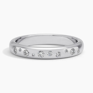 Baguette and Round Lab Diamond Crossover Ring (1/2 ct. tw.)