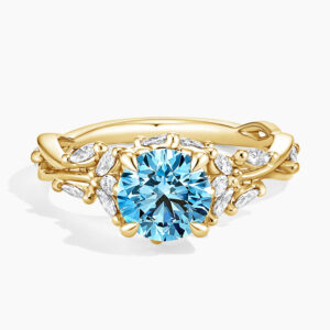 Secret Garden Malibu Blue Lab Diamond Ring (2 ct. tw.)