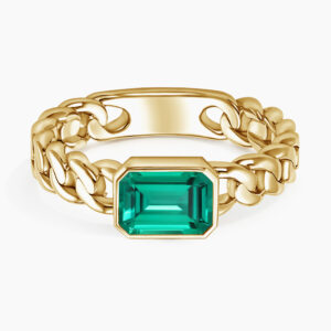 Blake Lab Emerald Chain Diamond Ring