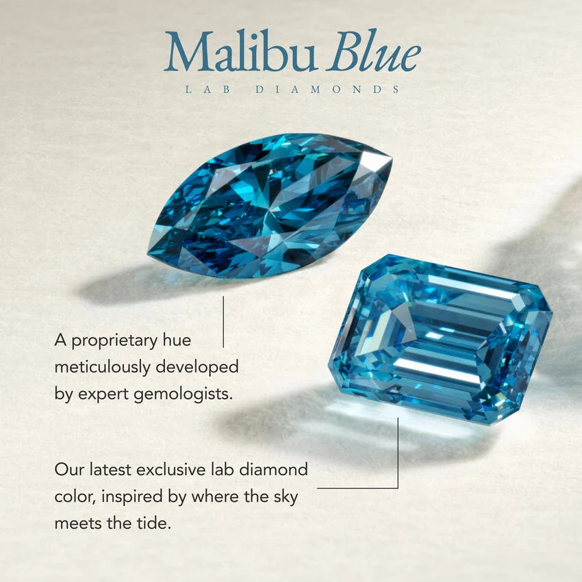 Atelier Solitaire Malibu Blue Marquise Lab Diamond Ring (2 ct. tw.) - Image 2